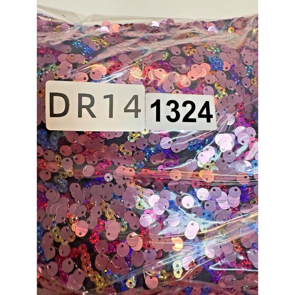 JULES AND CLEO Cowl Neck Allover Sequin Dress with Slit luxury formal size 10 - Picture 13 of 13